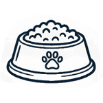 Icon dog food bowl