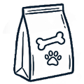 Icon dog food bag